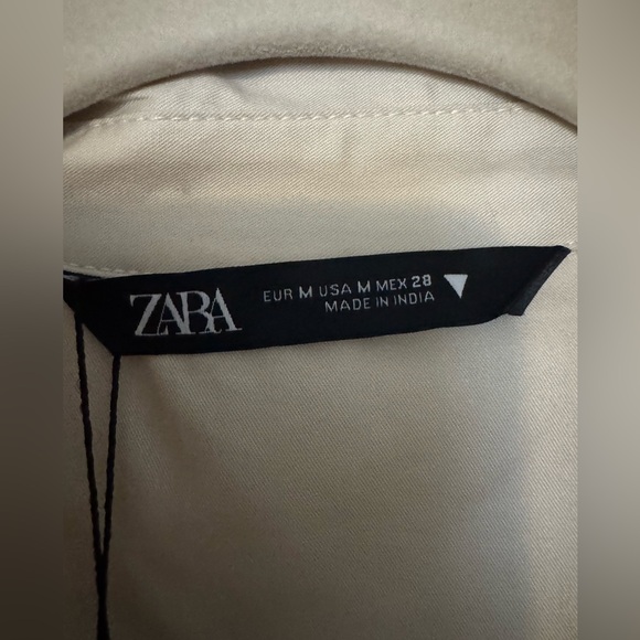 Zara NWT Cotton Wide Leg Cargo Jumpsuit - Picture 4 of 6